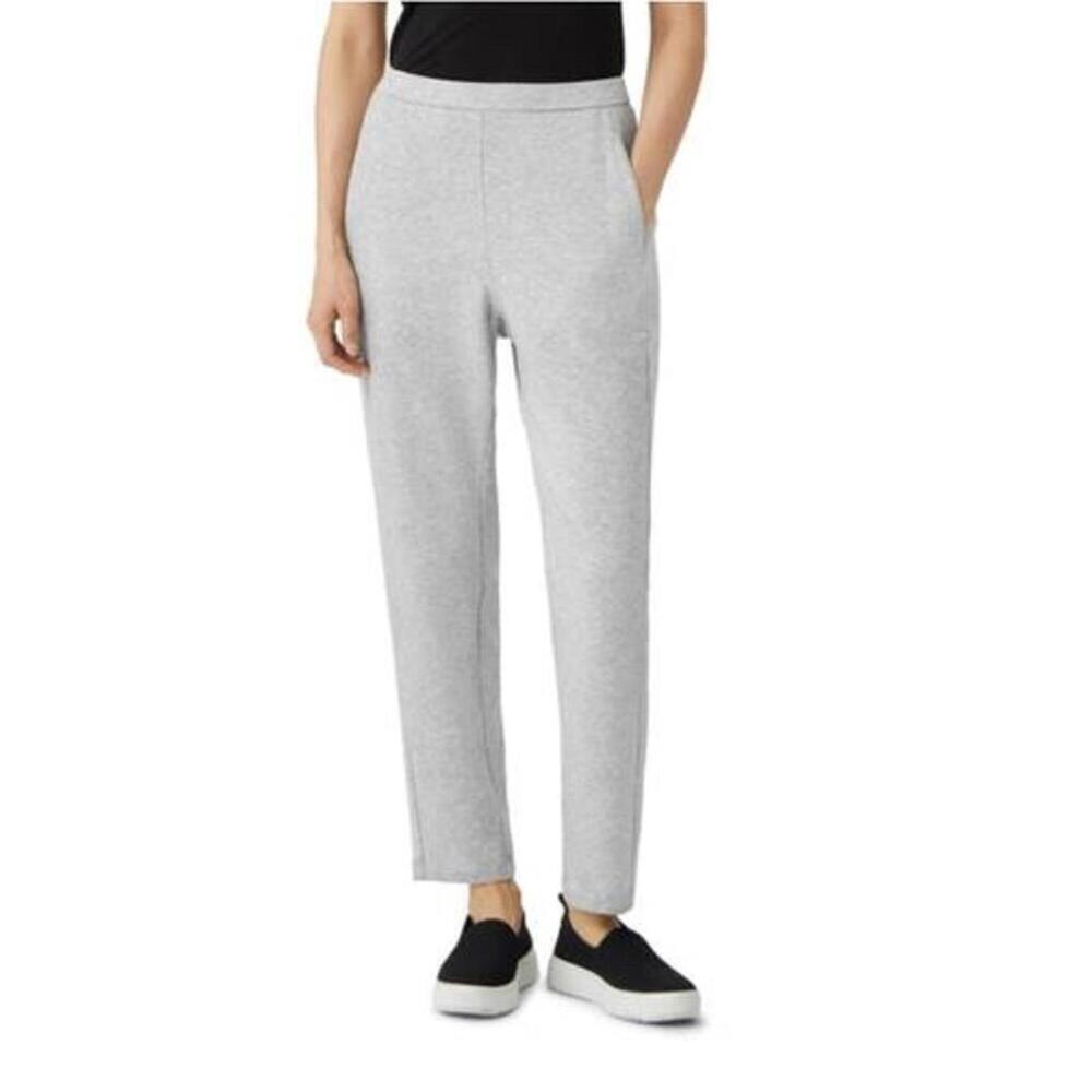Eileen Fisher Terry Hug Gray Cozy Brushed Terry Lounge Pants Size XL Organic